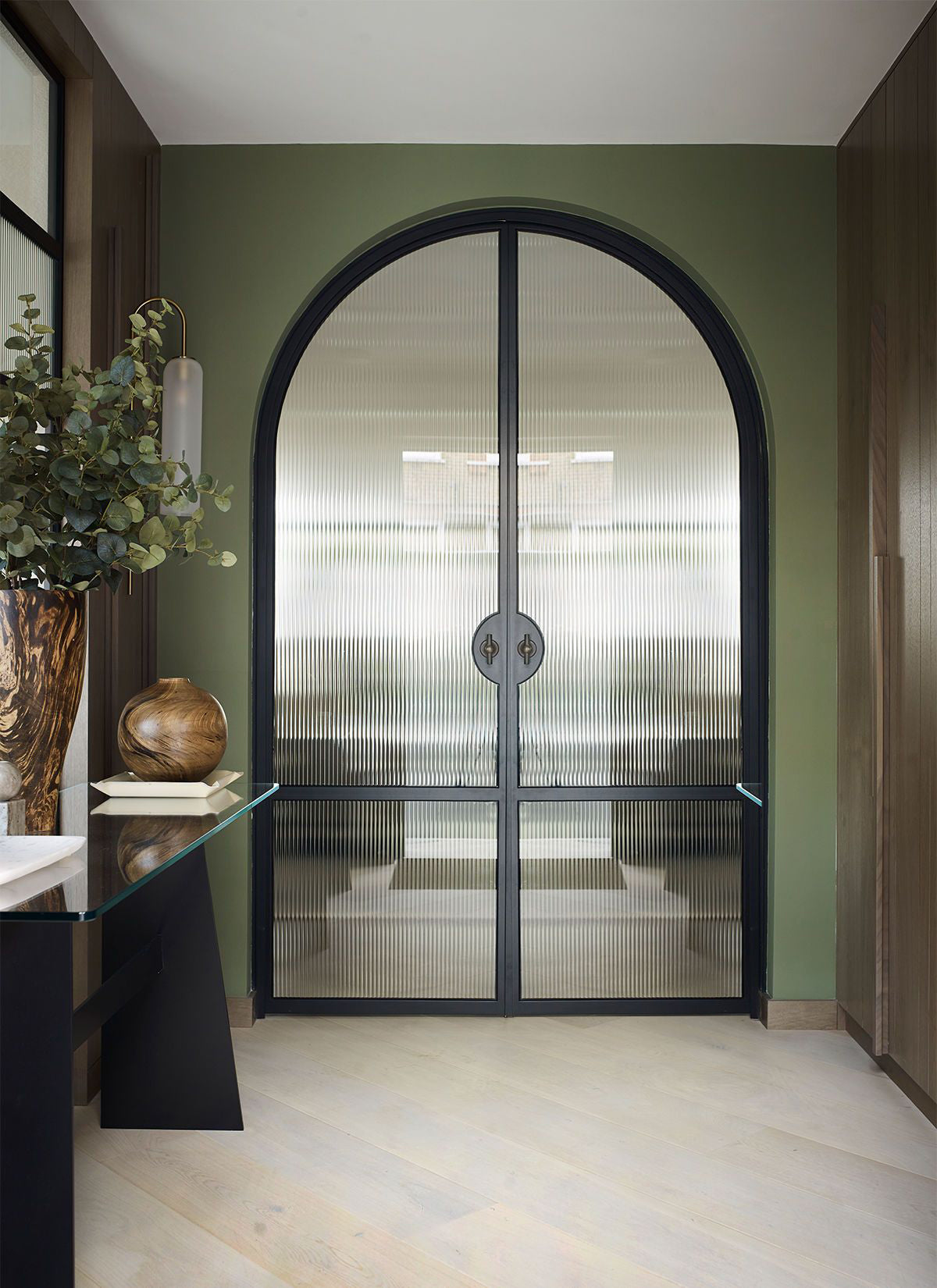 Arched French Doors Interior Mini Arch Steel Metal Glass French Doors