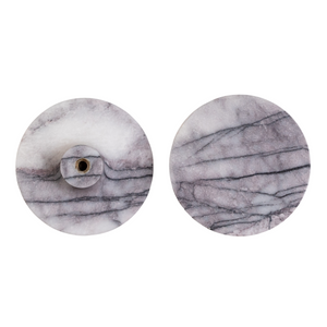 Luna Calacatta Marble Pull Door Handle Set - Small