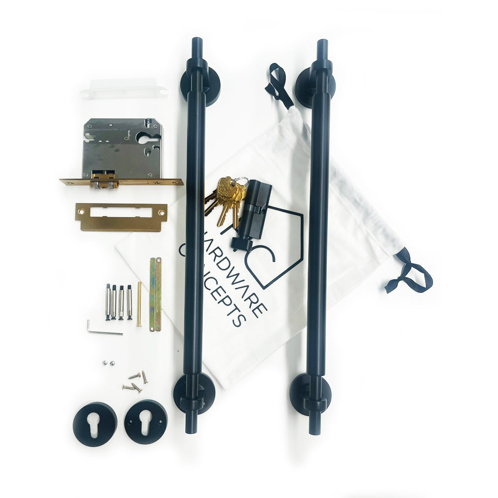 IVY Solid Brass Entry Door Pull KIT
