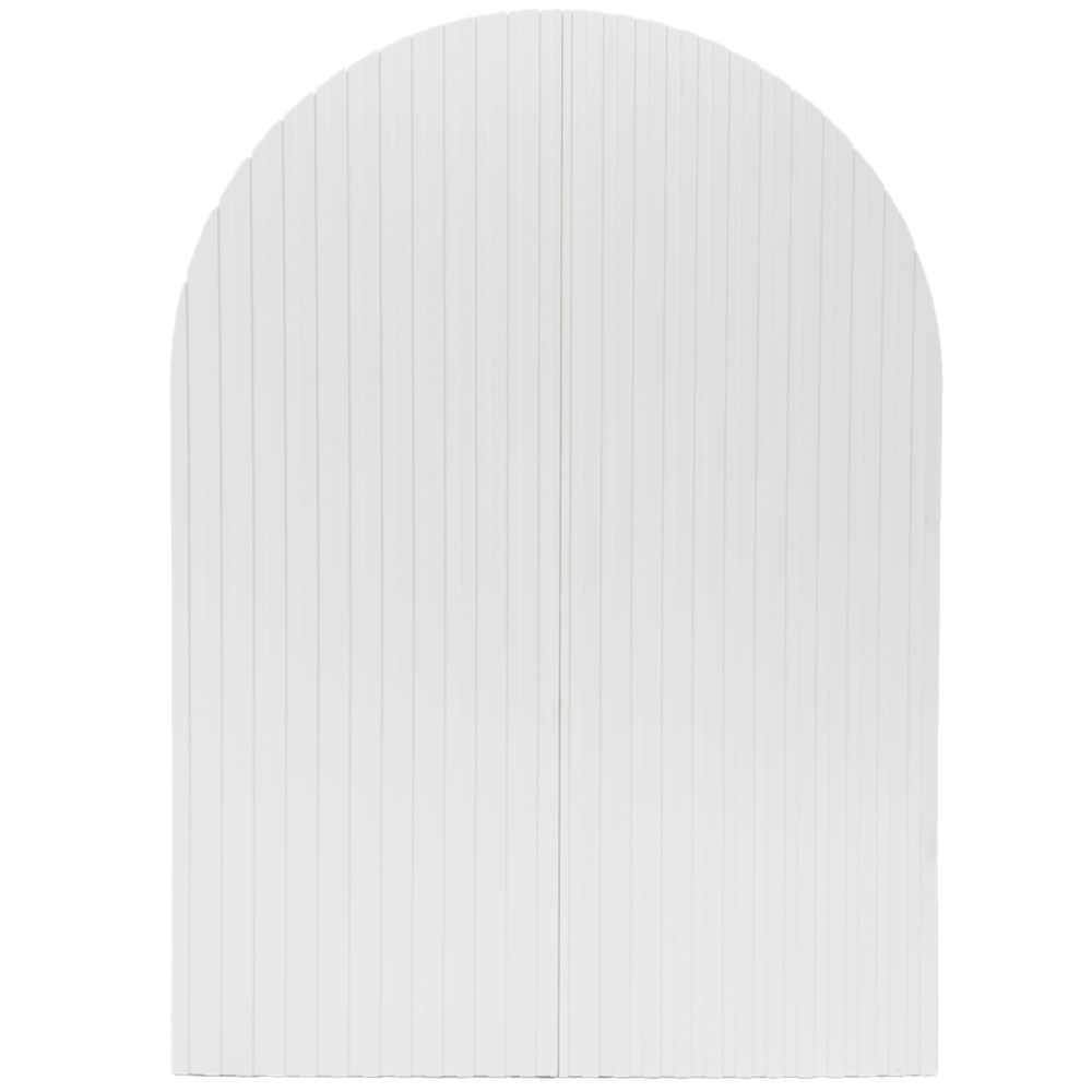 Linea Arched double front door