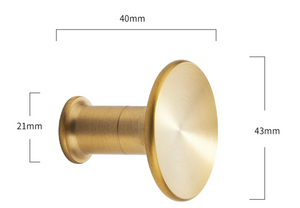 
            
                Load image into Gallery viewer, Luna Brass Wall Hook
            
        
