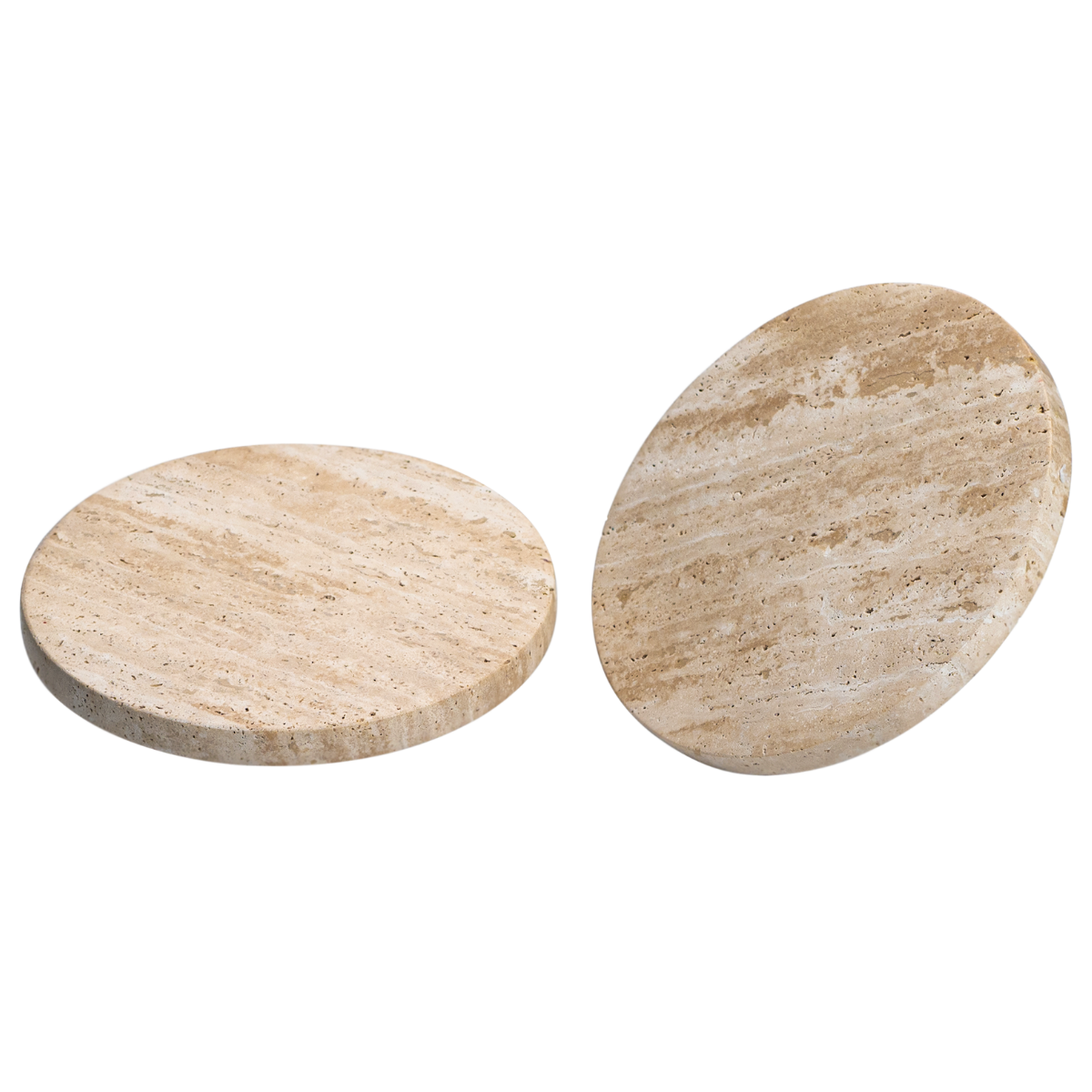 Luna Travertine Pull Door Handle Set - Large
