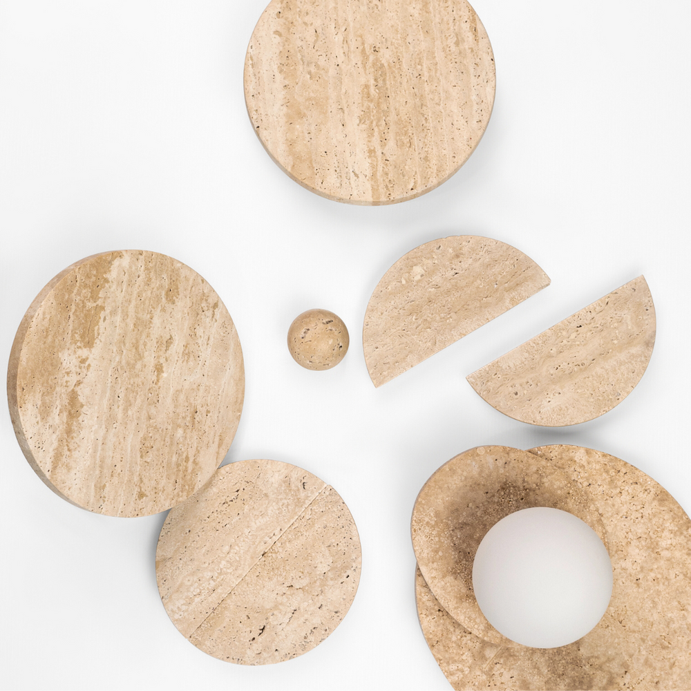 
                      
                        Hemi Travertine Handle PAIR
                      
                    