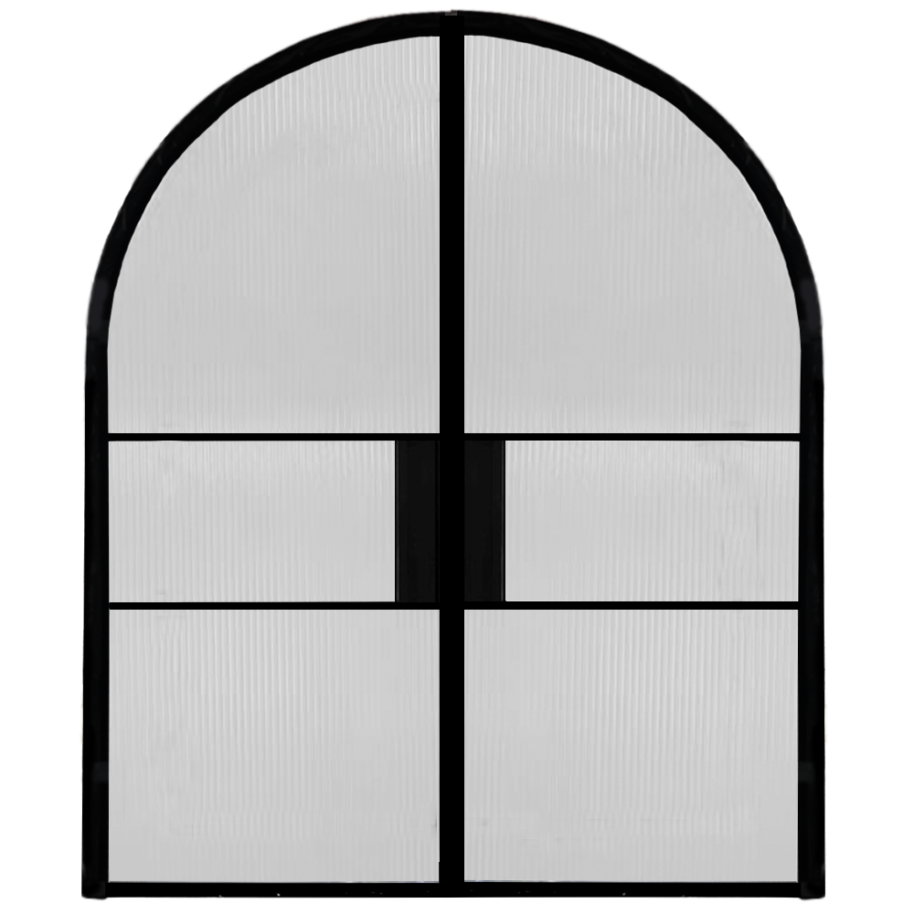 Manhattan Aluminium Arched Double Front Door