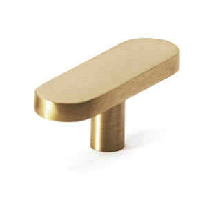
            
                Load image into Gallery viewer, Eclair Tiny Solid Brass Pull Handle
            
        