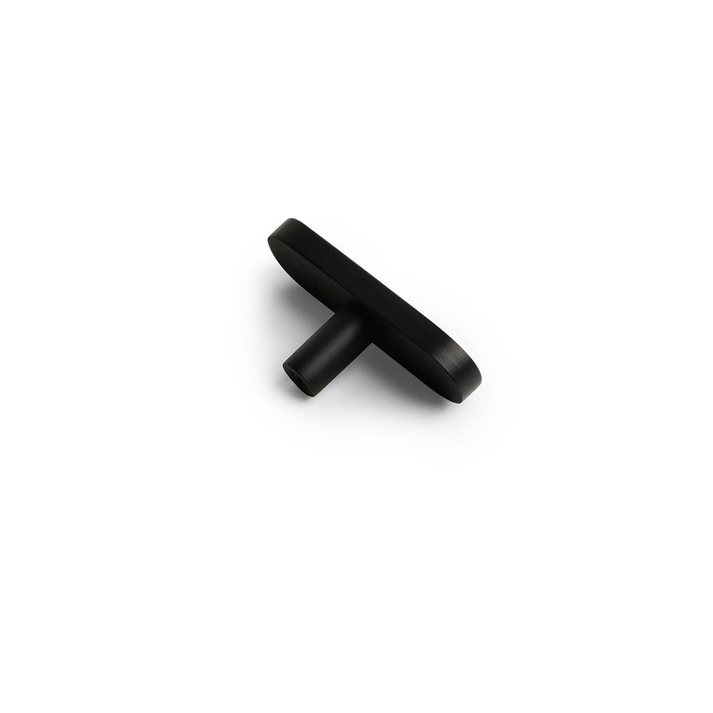 Eclair Tiny Black Solid Brass Pull Handle