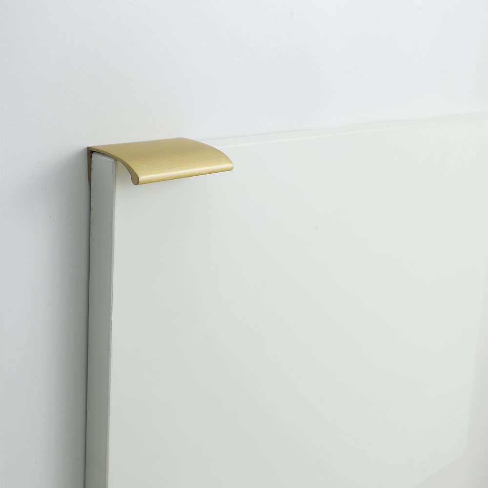 Deluge Solid Brushed Brass Pull Handle