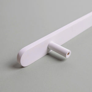 
            
                Load image into Gallery viewer, Eclair White Solid Brass Appliance Pull
            
        