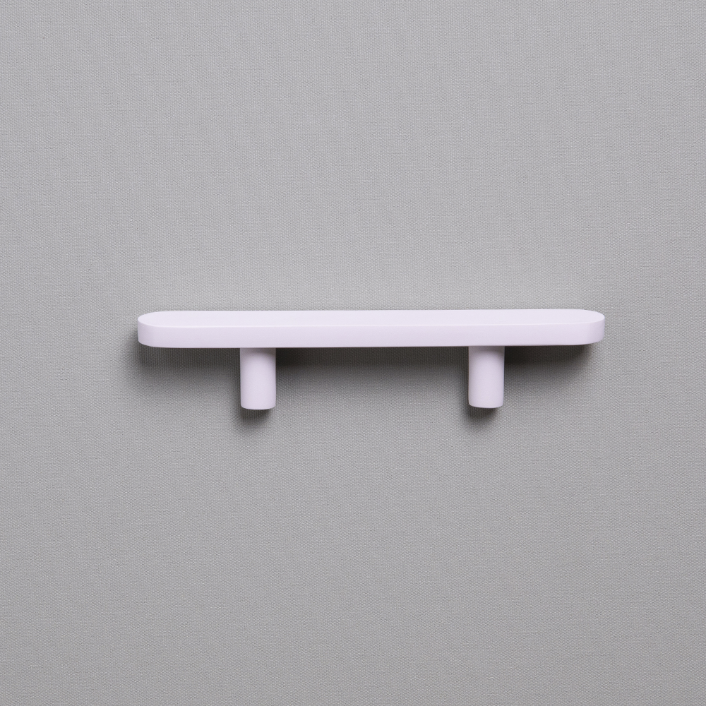 Eclair White Solid Brass Pull Handle