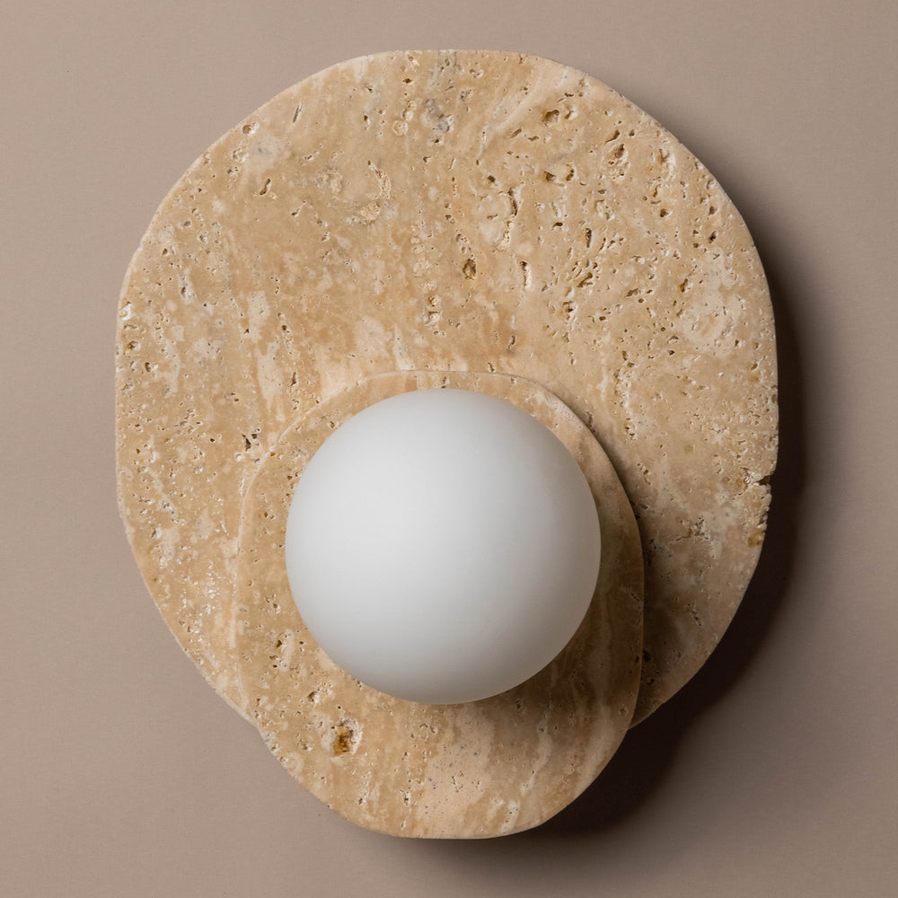 
                      
                        Ner Yellow Travertine Wall Lamp
                      
                    