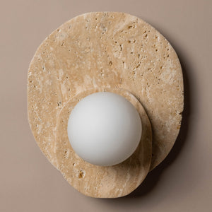 
            
                Load image into Gallery viewer, Ner Yellow Travertine Wall Lamp
            
        