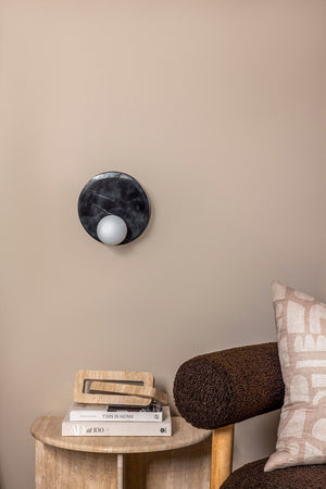 
            
                Load image into Gallery viewer, Lux Black &amp;amp; White Root Marble Wall Lamp
            
        