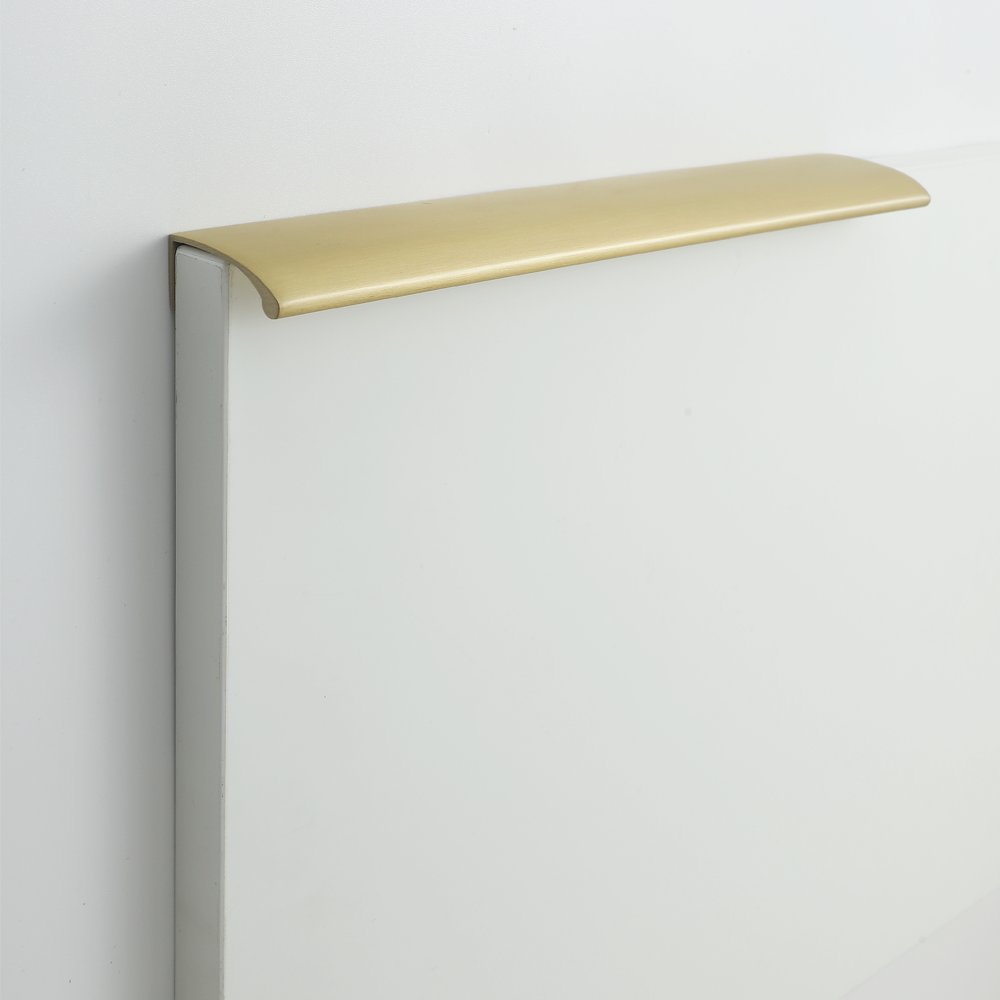 Deluge Solid Brushed Brass Pull Handle