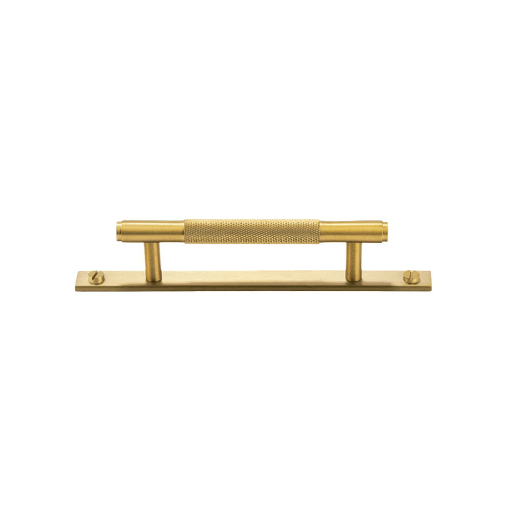 
            
                Load image into Gallery viewer, Nuvo Solid Brass Pull Handle with Backplate
            
        